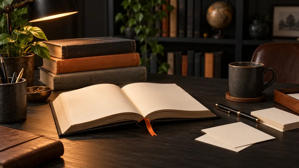 Illustrative content research workspace.