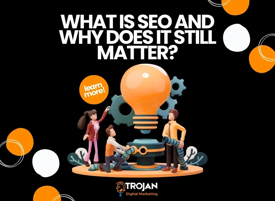 Illustration introducing the role of SEO